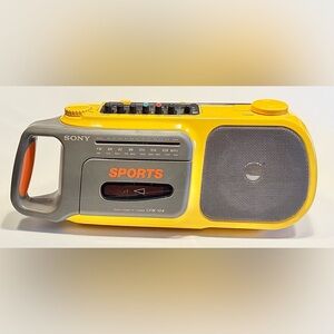 Sony Yellow Sports Cassette Player
